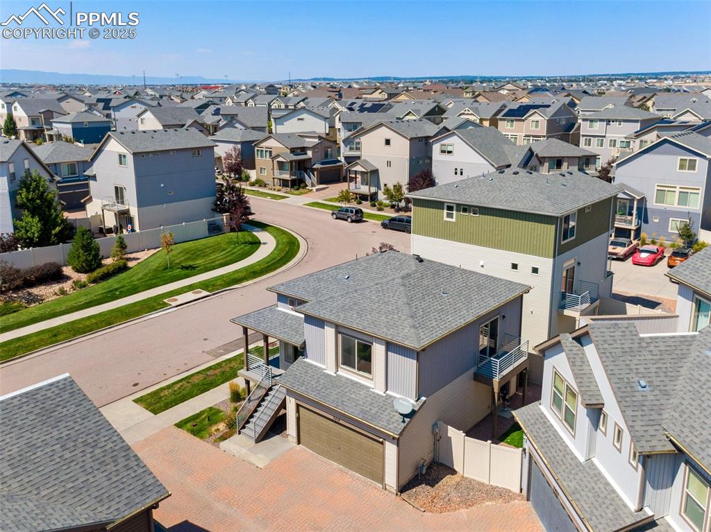 Image 31 of 39: Aerial view of residential area