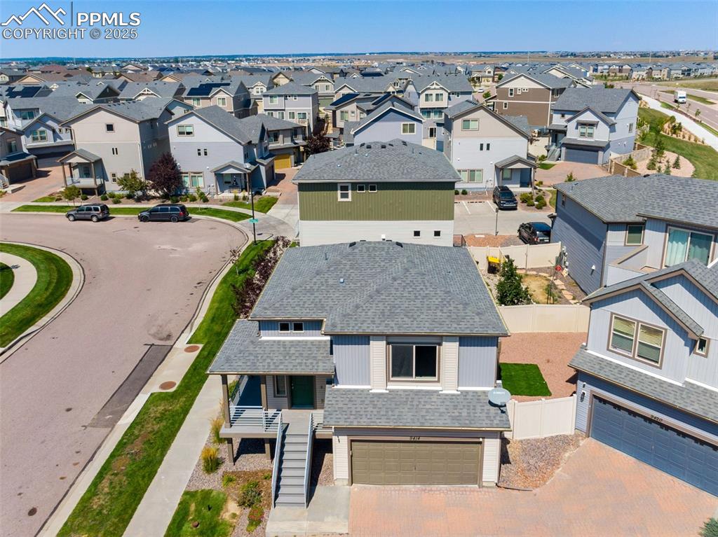 Image 32 of 39: Aerial view of residential area