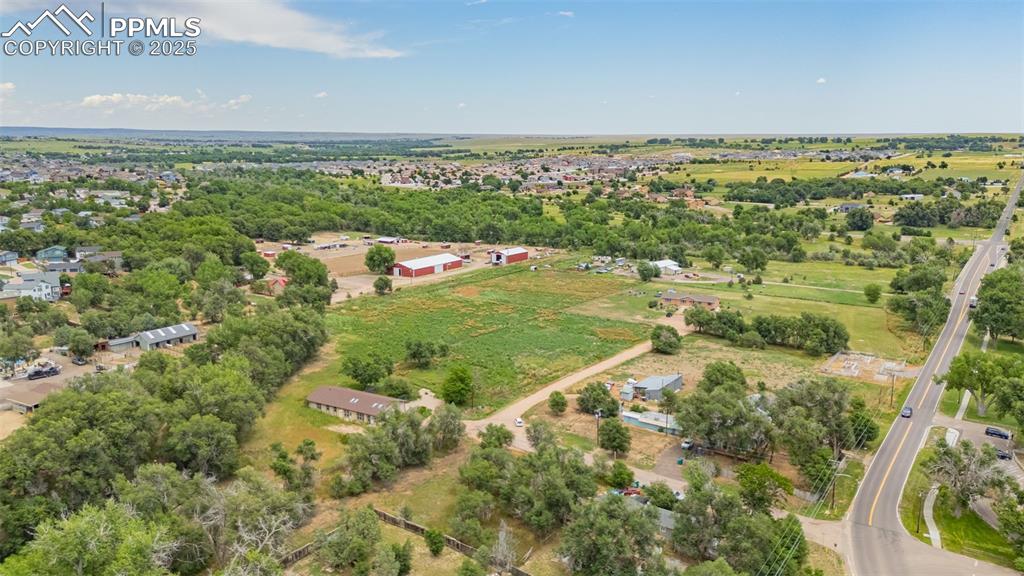 Image 35 of 37: Aerial view of property