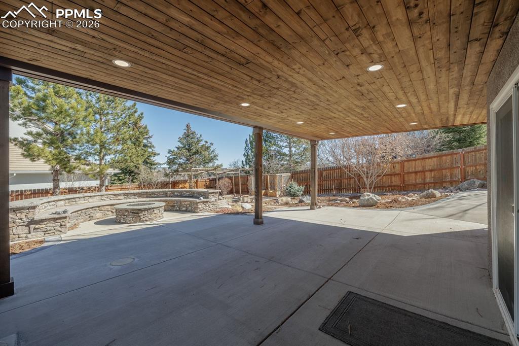 Image 40 of 49: Walk out Patio from Basement to Back Yard