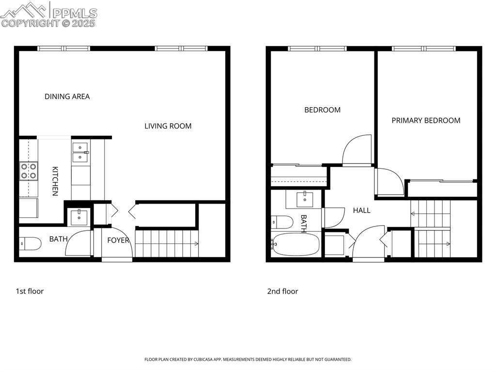 Image 29 of 29: Combined floor plans with a total of 1012 square feet.