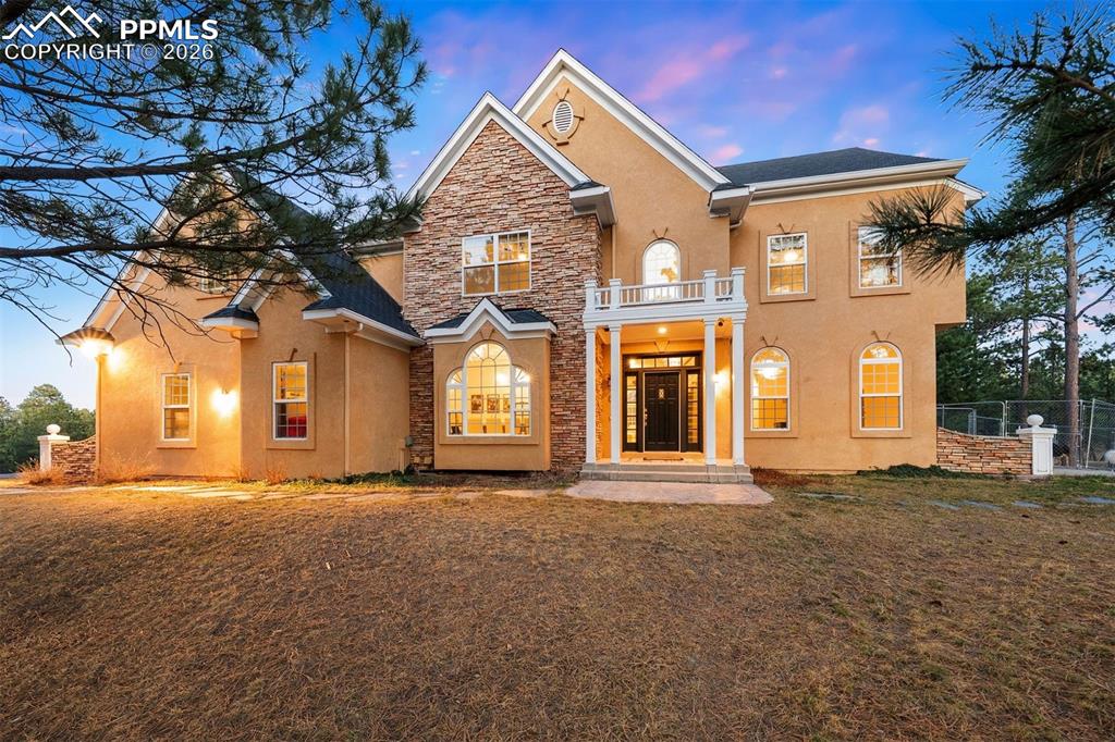 Caption: Front of Structure