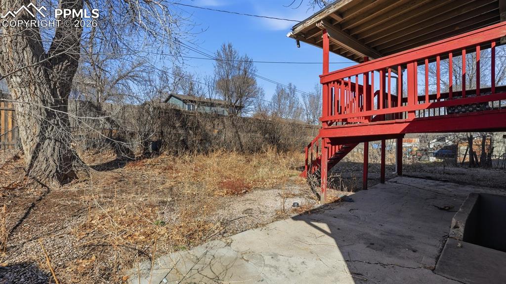Image 28 of 30: Concrete patio for outdoor relaxation and to enjoy the fresh Colorado air.