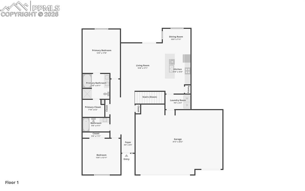 Image 29 of 30: Main Level Floor Plan
