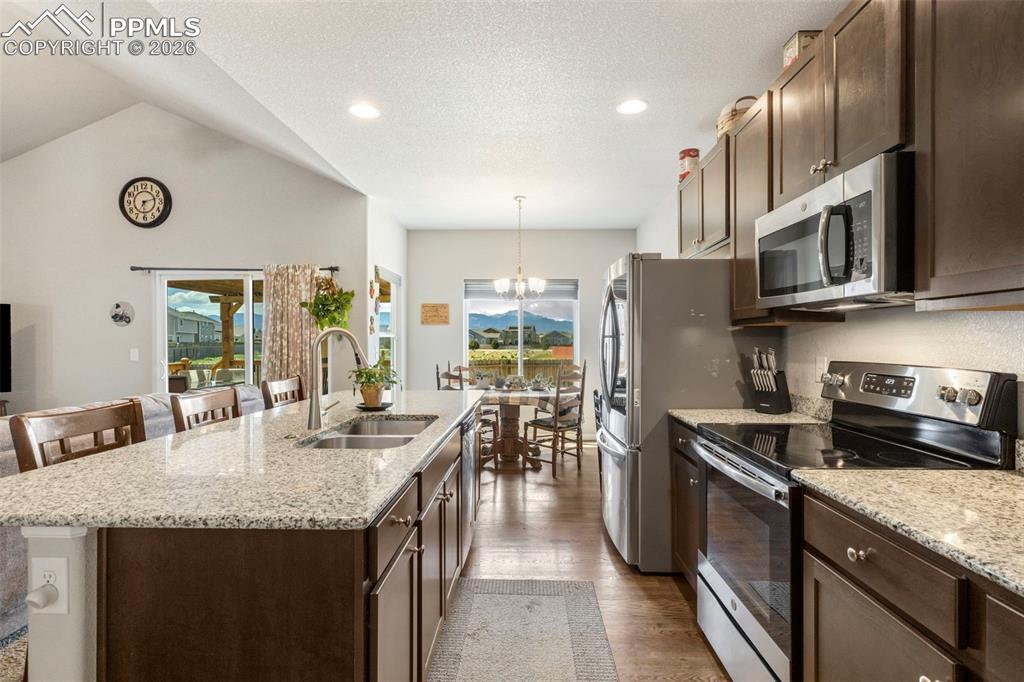 Image 9 of 28: Take in mountain views as you prepare your favorite meal