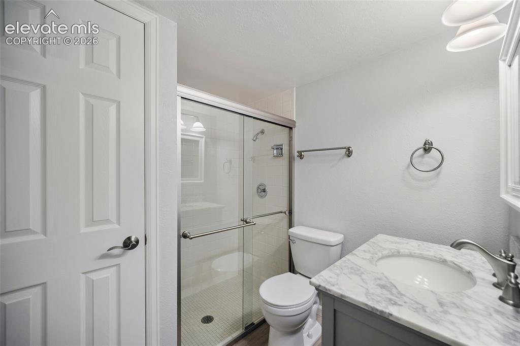 Image 43 of 50: Lower-level bathroom.