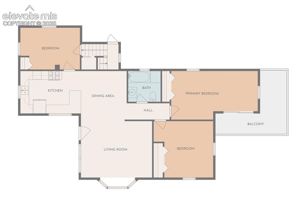 Image 42 of 45: Main level floor plan