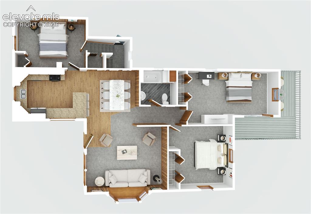 Image 43 of 45: Main level 3-D model