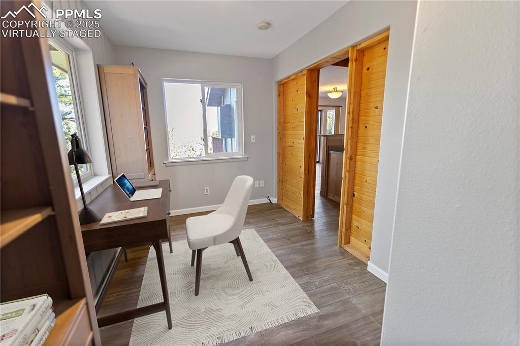 Image 12 of 39: Bedroom 3...Office - Virtually Staged