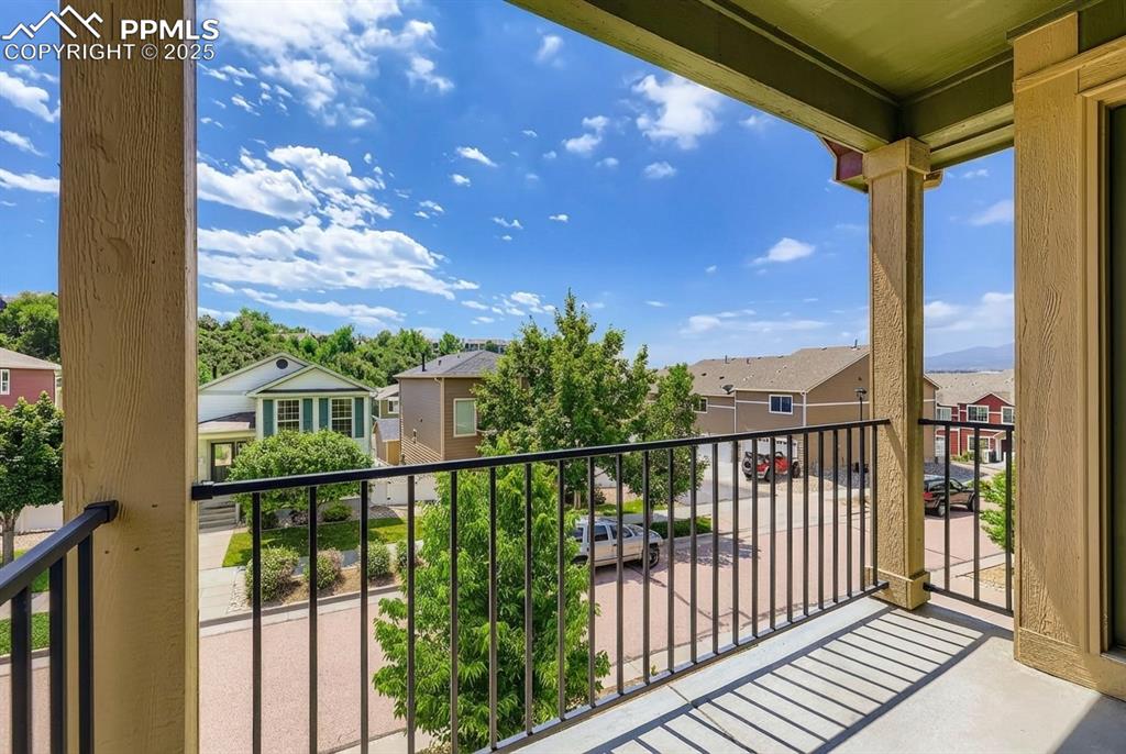 Image 31 of 31: Balcony with a residential view