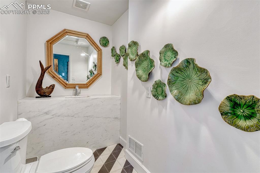 Image 22 of 50: Magical bath off library/family room