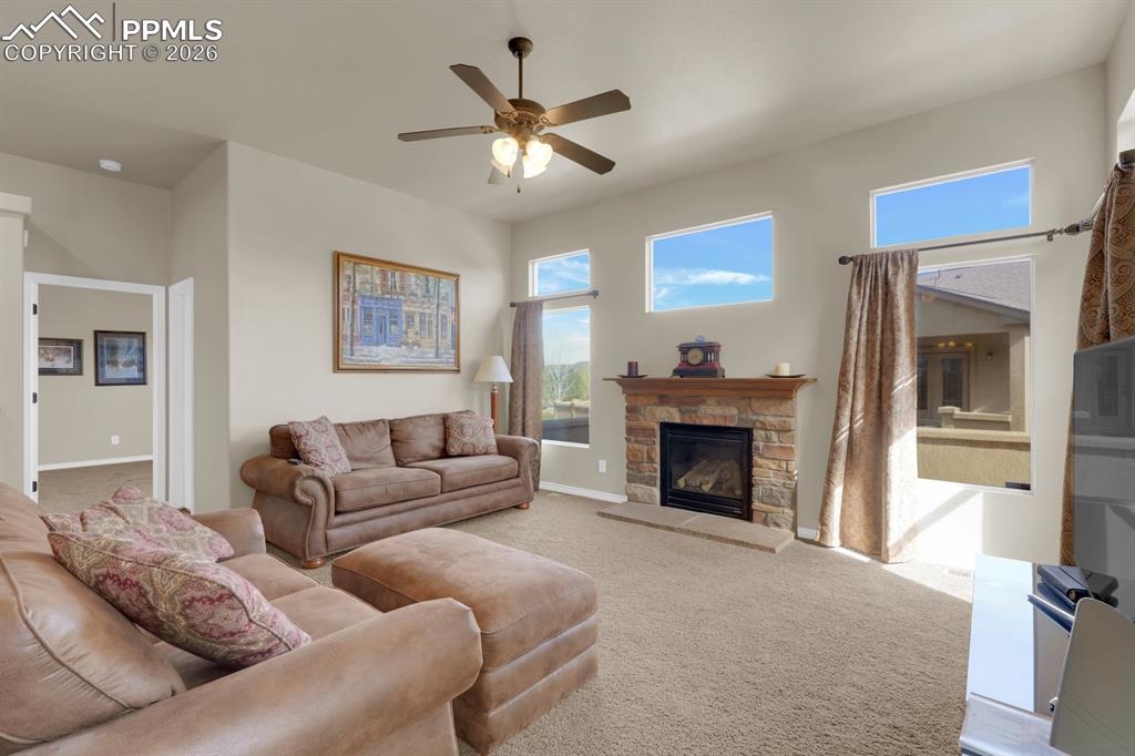 Image 3 of 33: Living Room walks out to patio