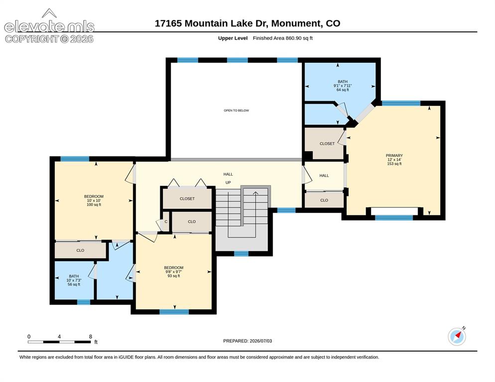 Image 49 of 50: Upper Level Floor Plan