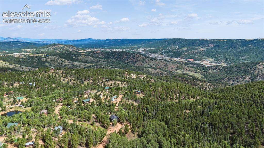 Image 10 of 11: Expansive forested landscape with distant mountain ranges and scattered res