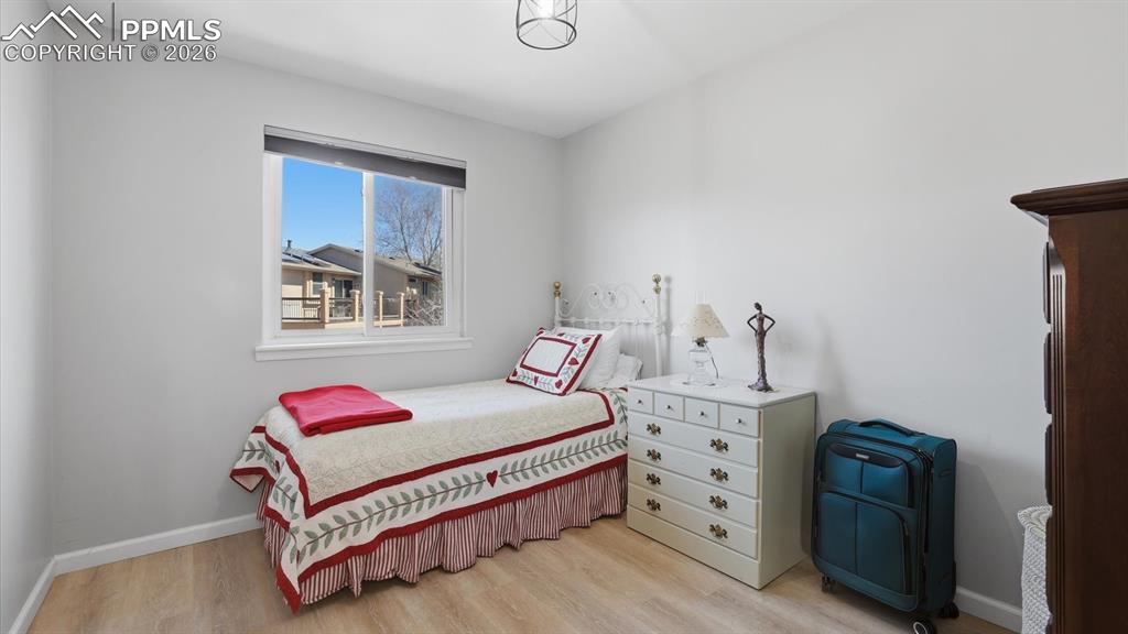 Image 28 of 50: Dual sink vanity and walk in shower in the Primary Bathroom.