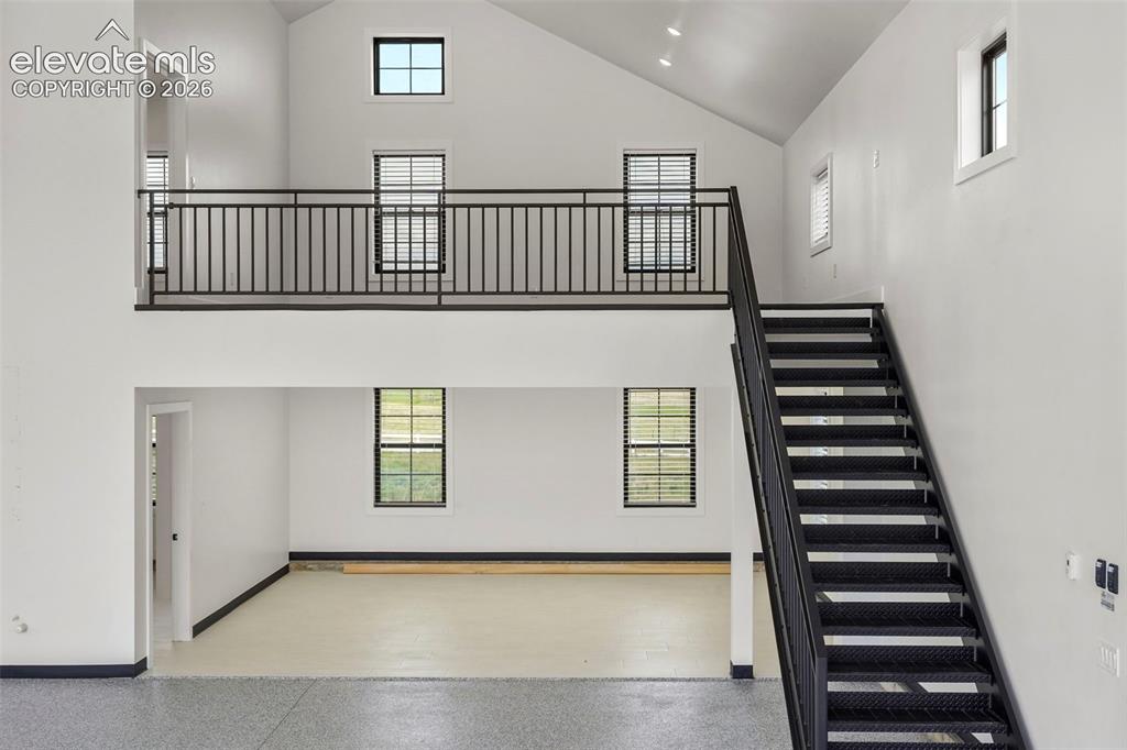 Image 43 of 49: Detached garage accommodates your RV and all your equipment and toys. Wait