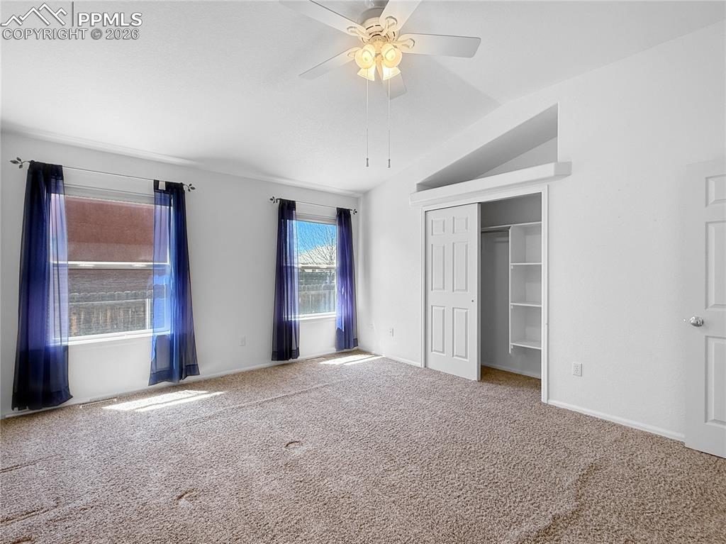 Image 26 of 46: Bedroom #3 with closet view.