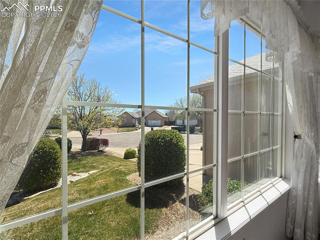 Image 7 of 46: View from formal dining area.