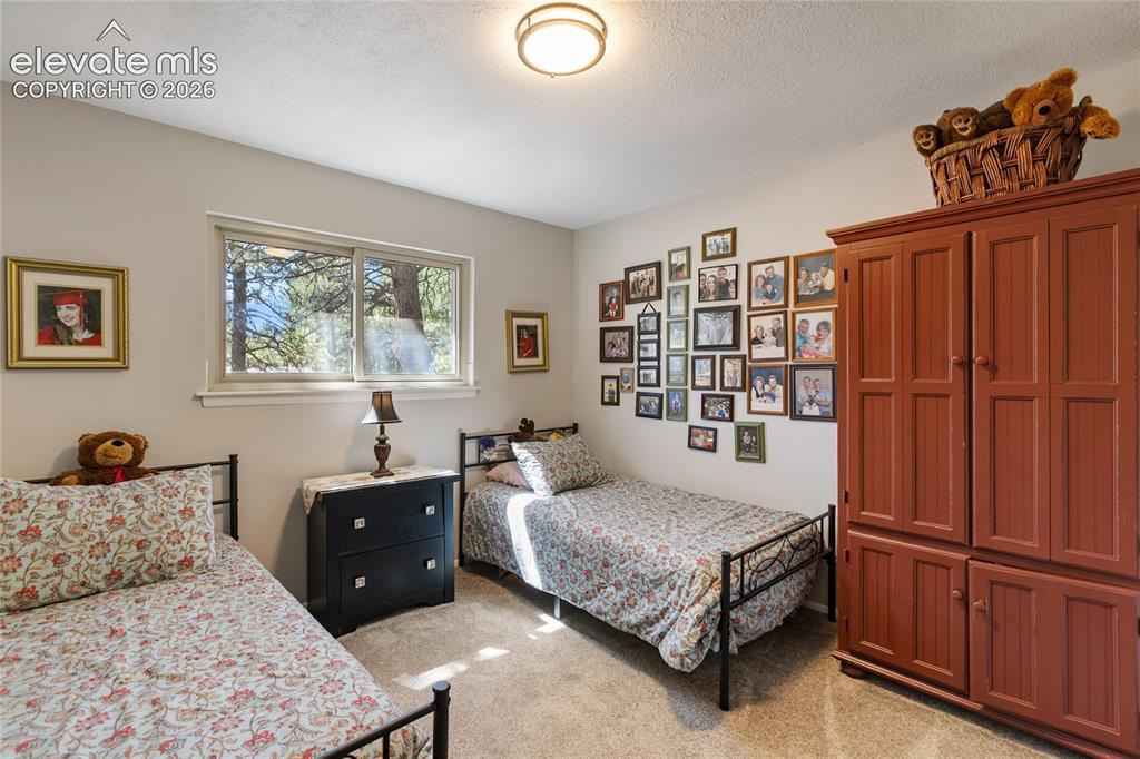 Image 33 of 39: Neutral-toned walls complement the carpeted flooring