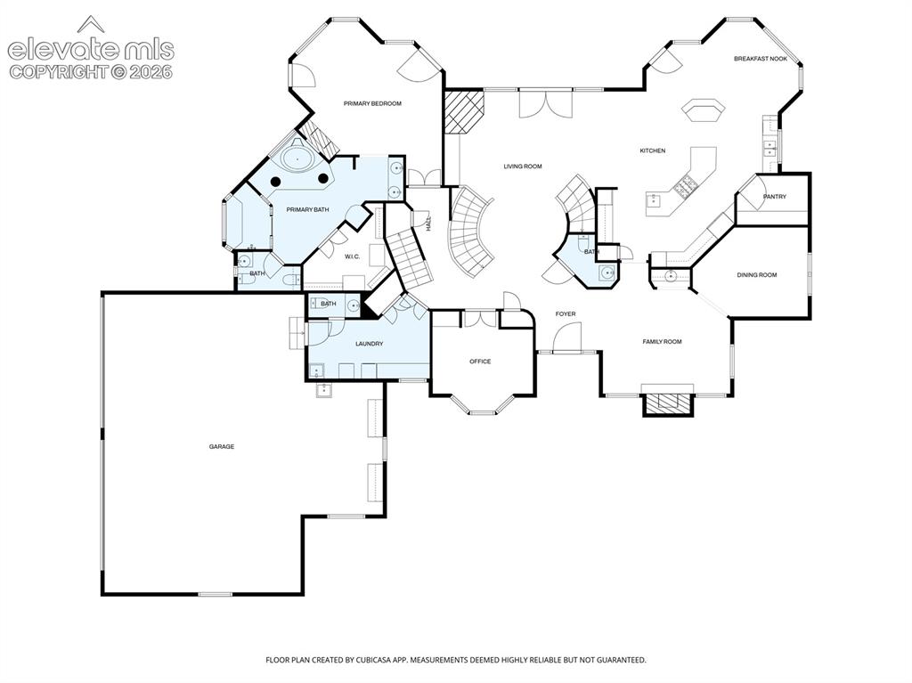 Image 47 of 50: 4 car garage with extra storage or work space, newly epoxied floors.