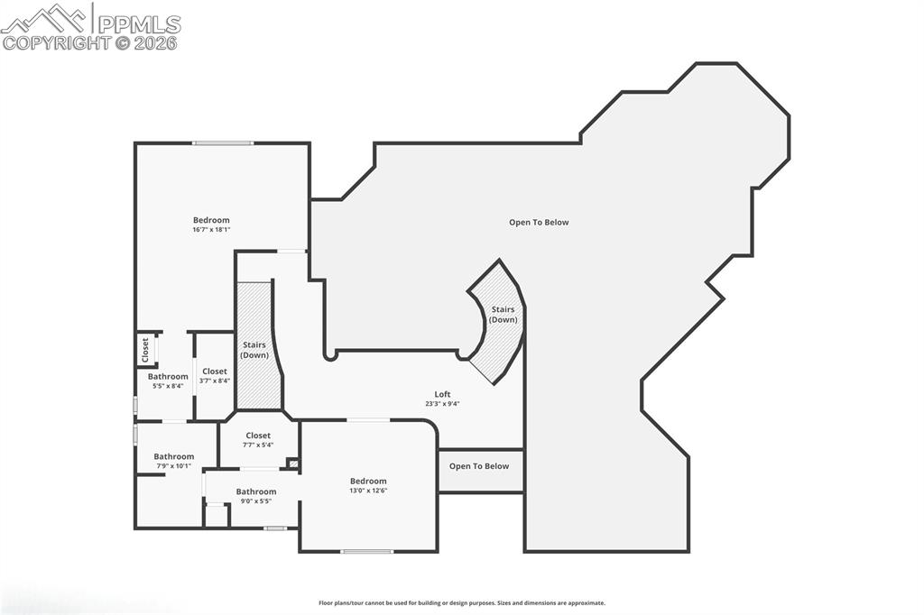 Image 50 of 50: Upstairs Floor Plan