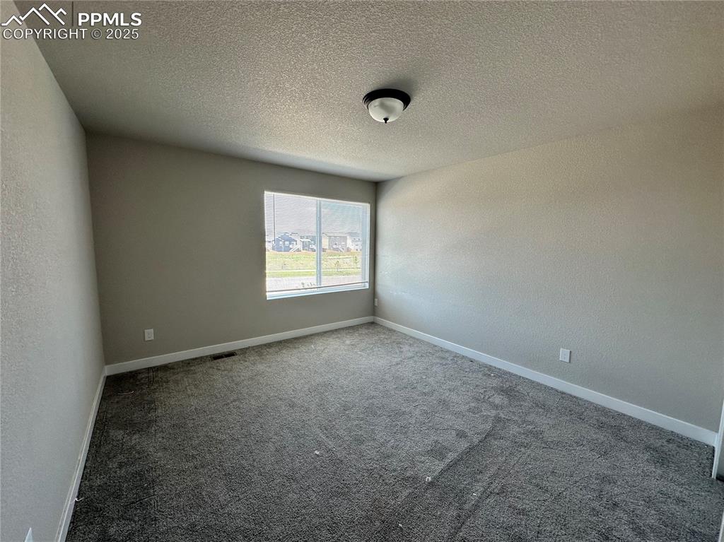 Image 18 of 19: Spare room featuring carpet flooring and a textured ceiling
