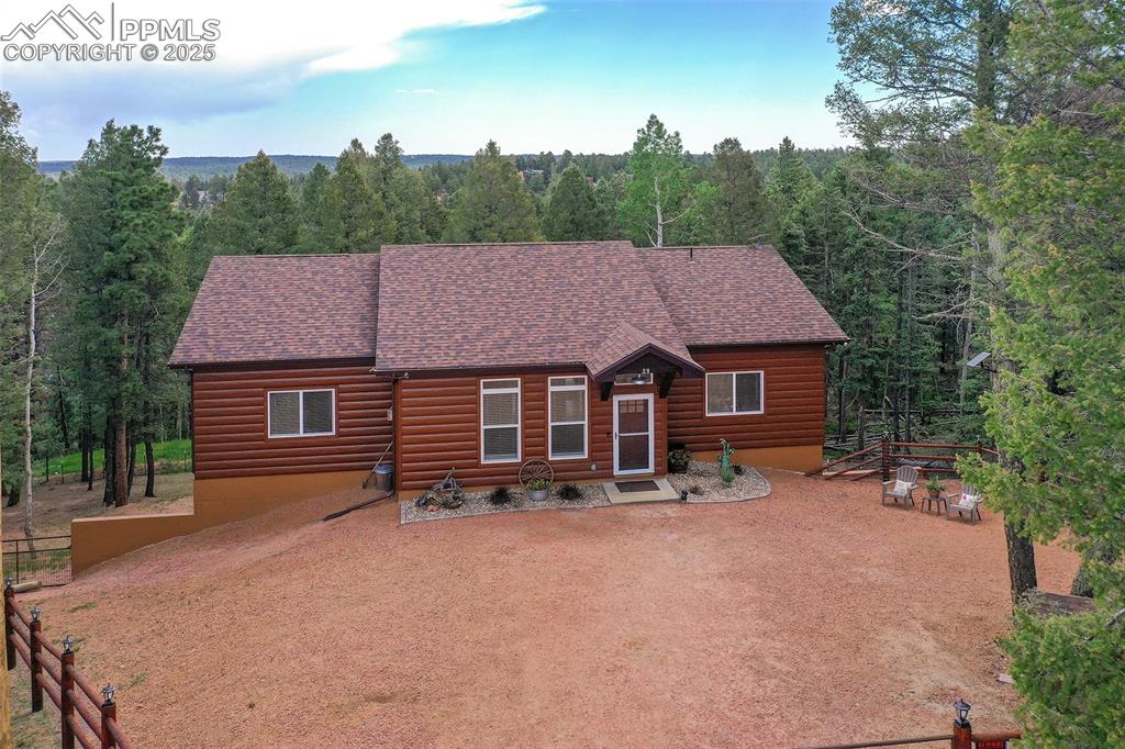 Caption: Arial View of Front of Property to include Fencing and Automatic Gate