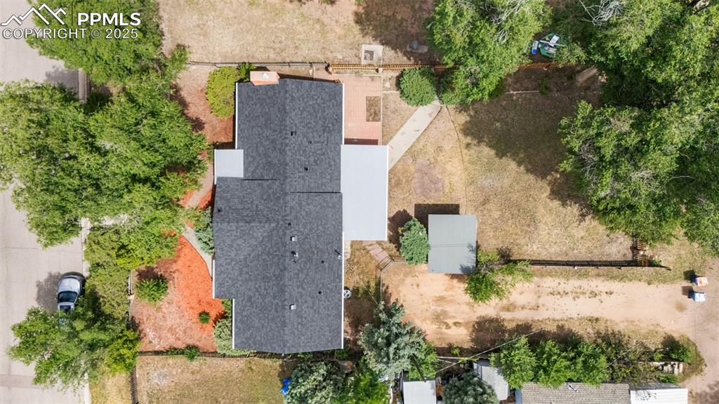 Image 30 of 41: Aerial view of property and surrounding area