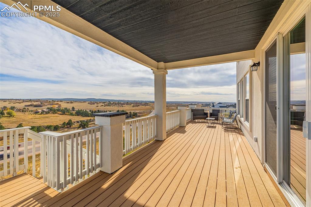 Image 12 of 46: View of wooden deck