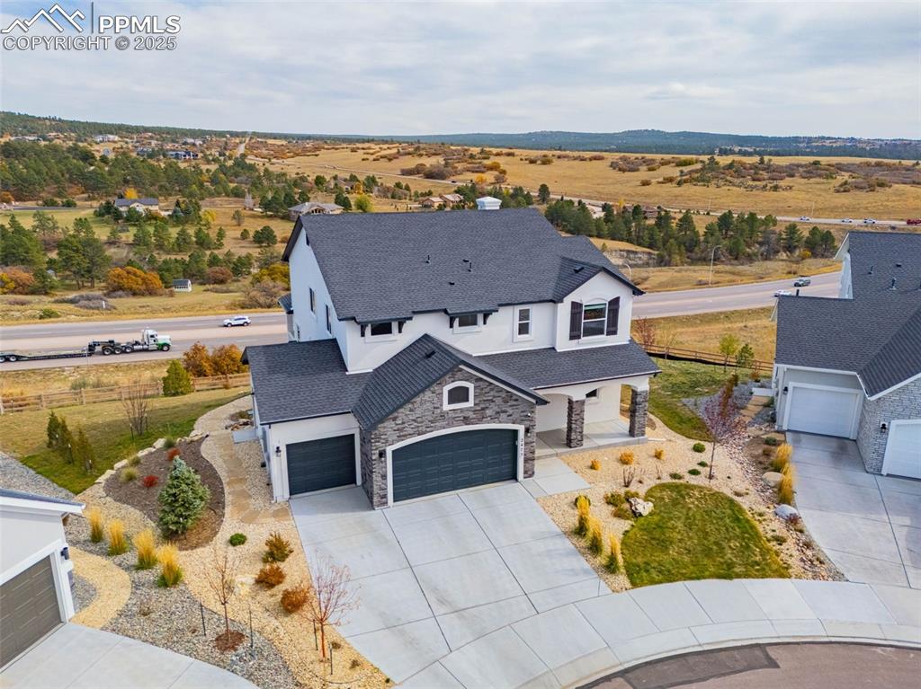 Image 45 of 46: View from above of property