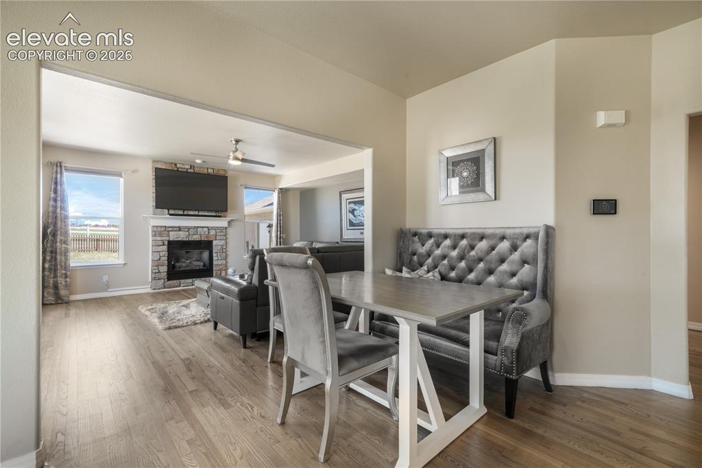 Image 14 of 50: Dining Nook Adjoins to Family Room and Kitchen