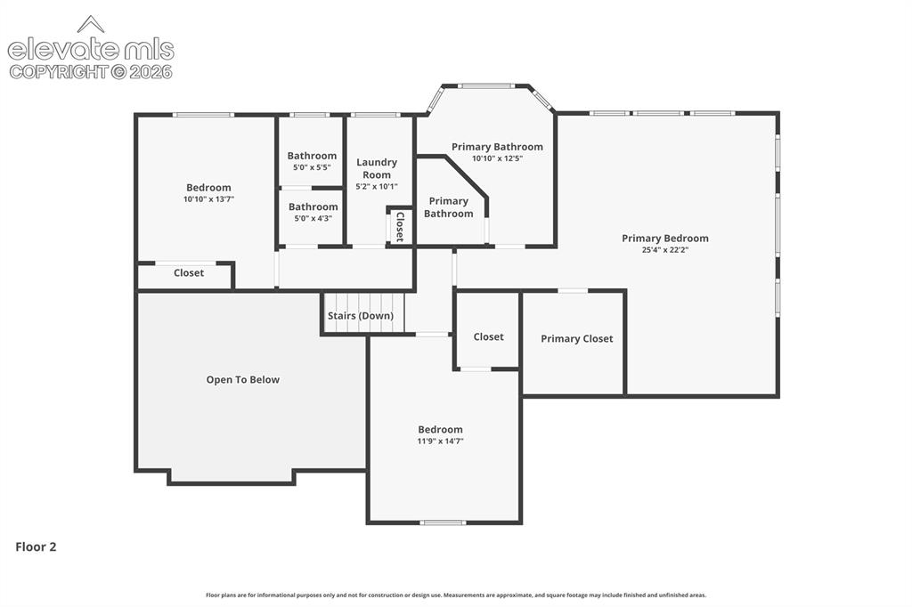Image 49 of 50: Upper Level Floor Plan