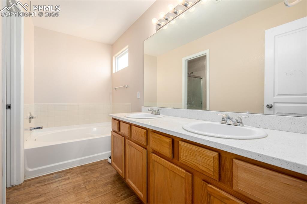 Image 17 of 37: Dual Vanities and Ample Counter Space