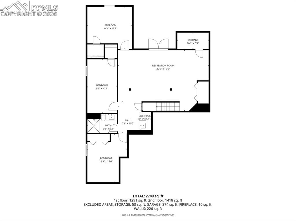 Image 35 of 37: Lower Level Floor Plan