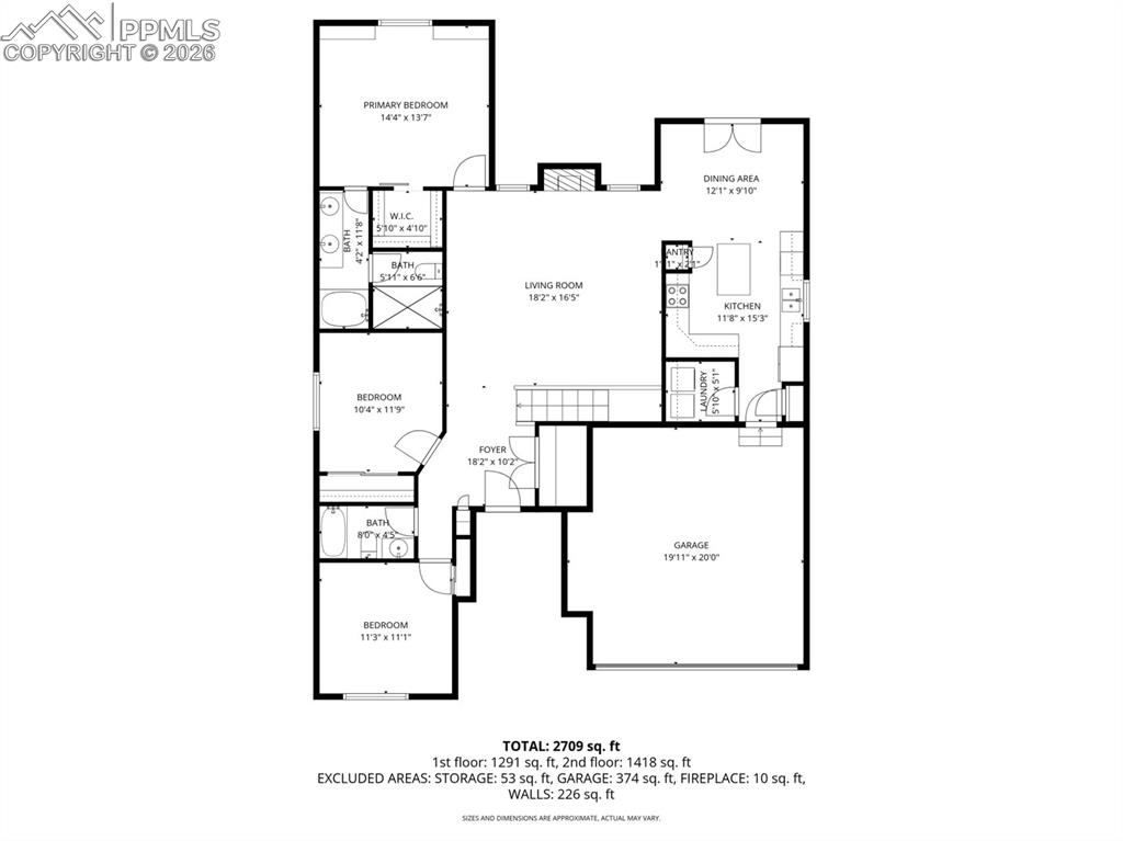 Image 36 of 37: Main Level Floor Plan