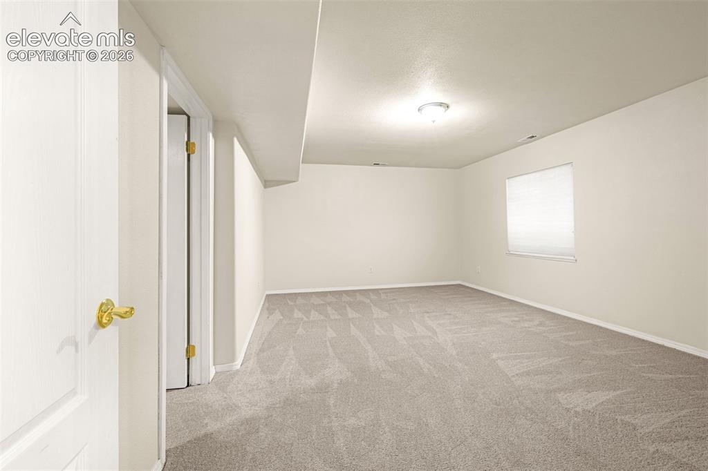 Image 35 of 41: Large basement bedroom with walk-in closet