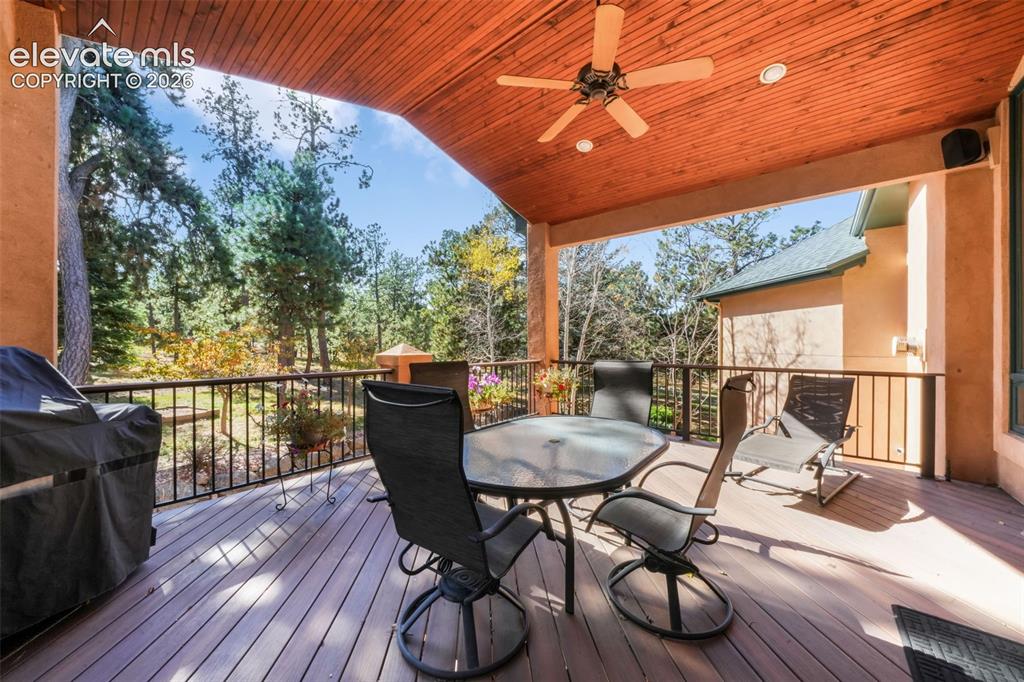 Image 15 of 50: Covered Composite Deck for Year Round Enjoyment