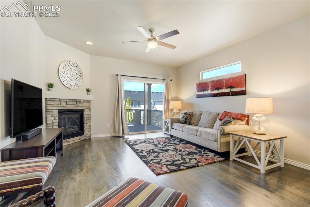 Image 5 of 42: Walks out to composite deck with view