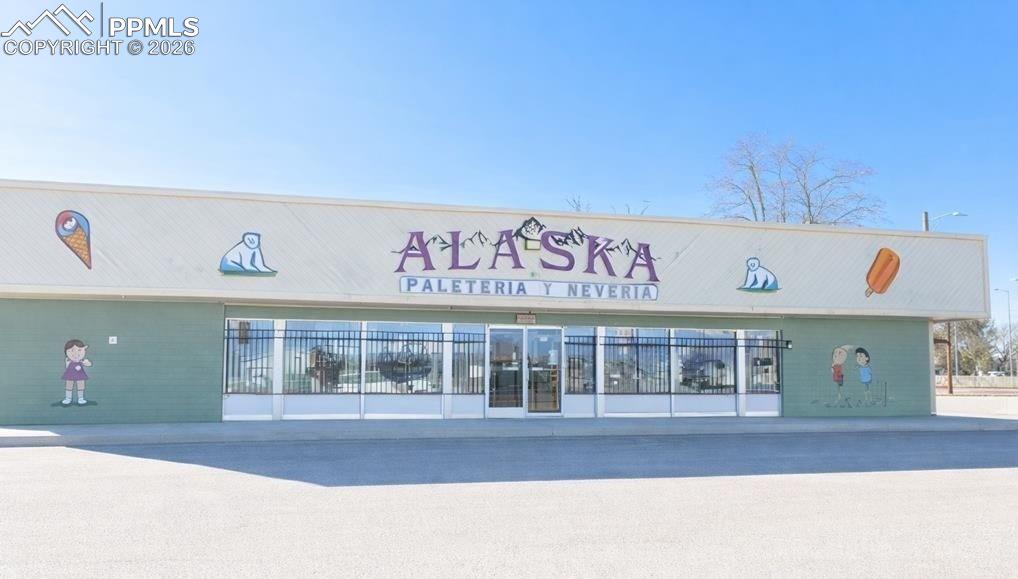 Caption: Front of Structure