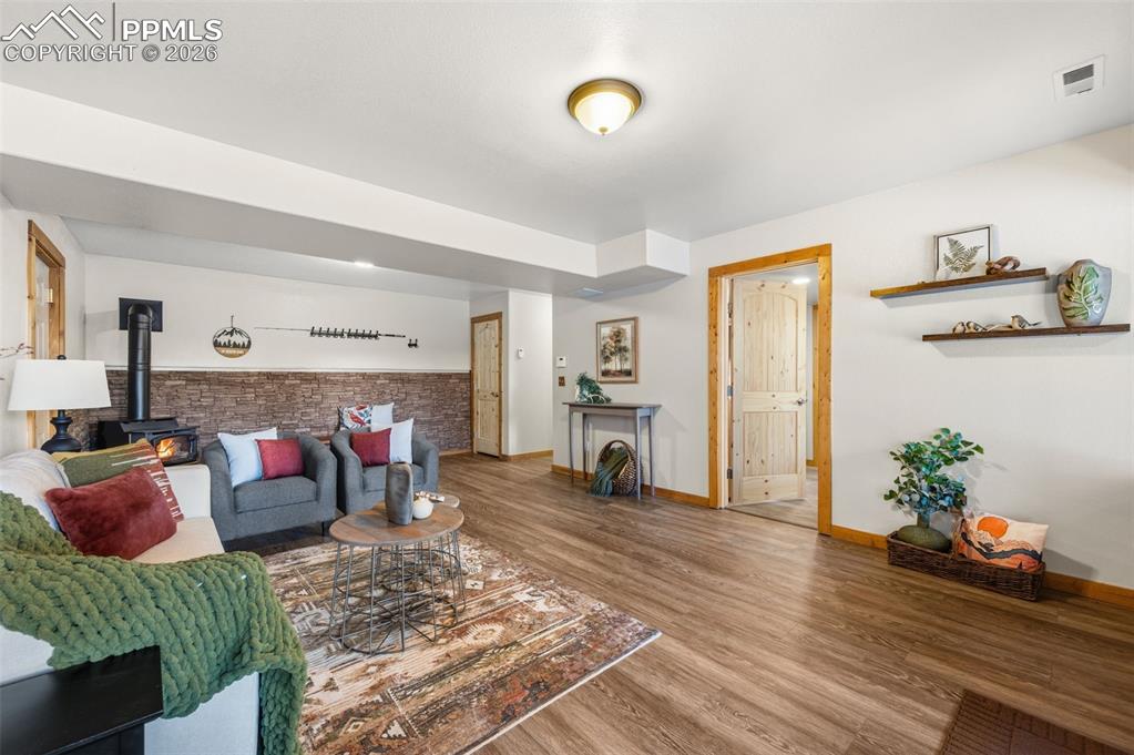 Image 24 of 41: Basement level family room