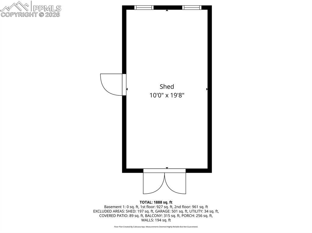 Image 41 of 41: Shed floorplan