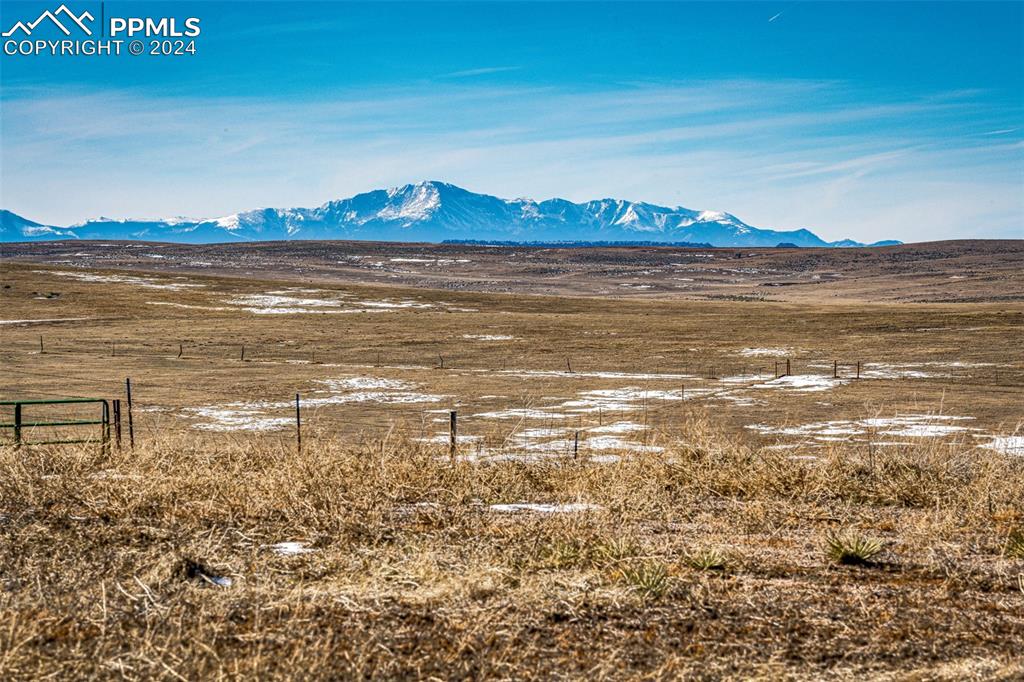 Caption: Property view of Pikes Peak. 