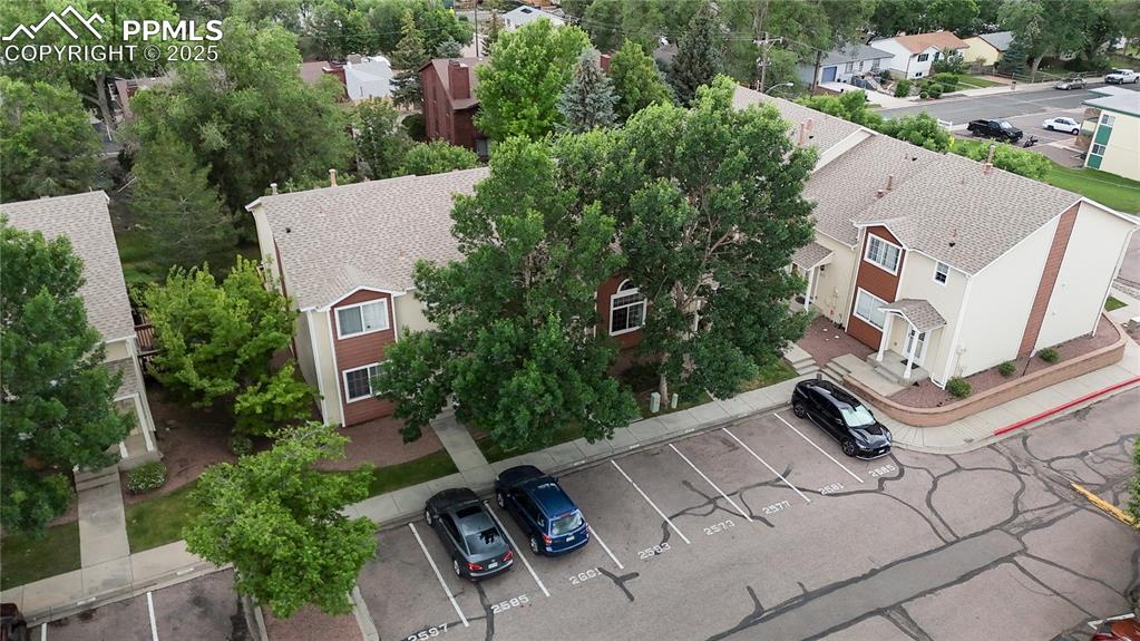 Image 35 of 37: Aerial view of residential area