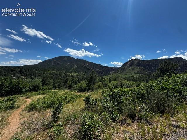 Image 4 of 50: View and trail at the end of Ridgway! Walking/hiking trail access is right