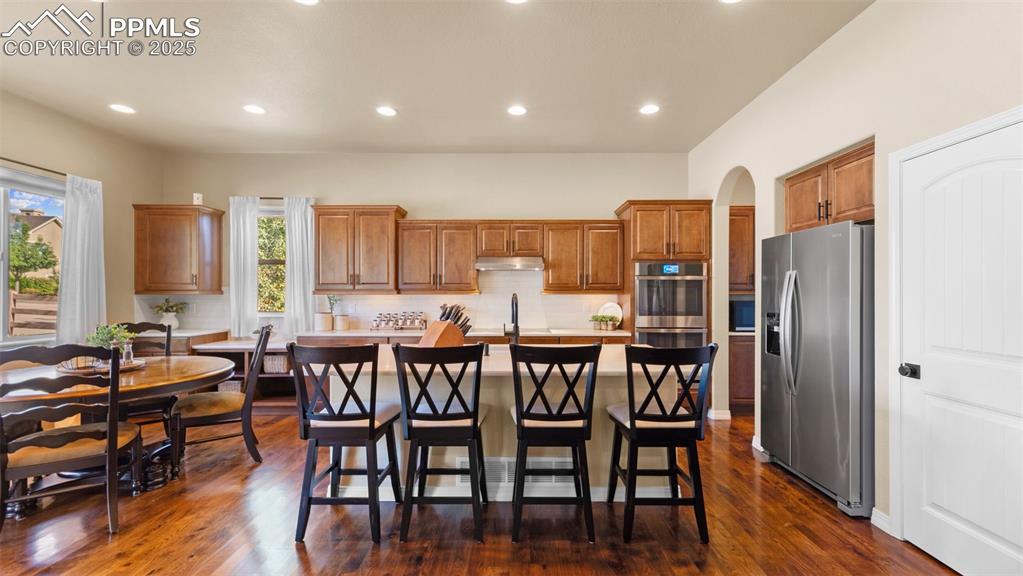 Image 17 of 48: Kitchen with cabinets that could hide every gadget you’ve ever impulse-boug