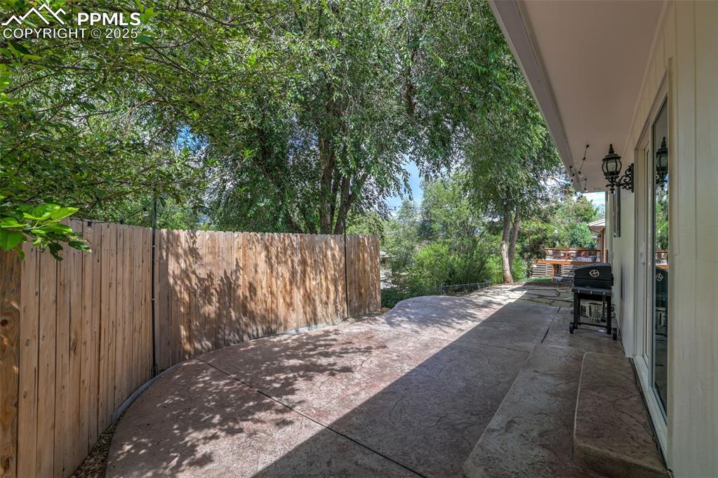 Image 49 of 50: View of patio / terrace with grilling area