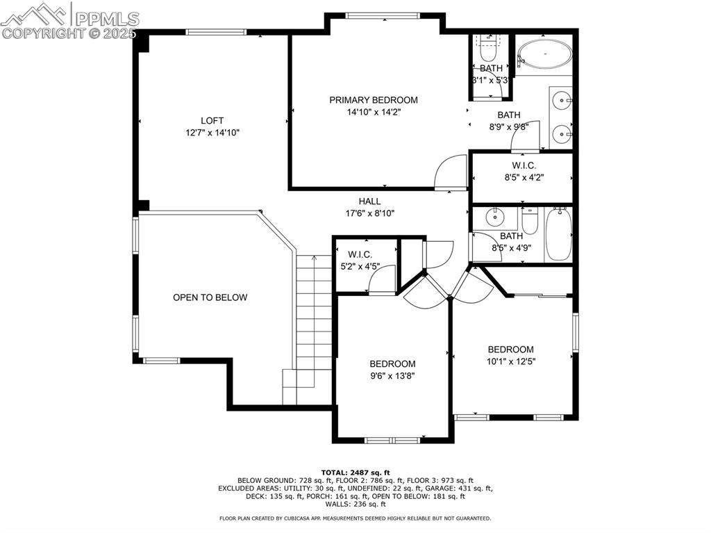 Image 30 of 32: upper level floorplan
