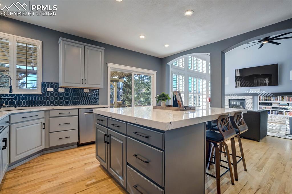 Image 16 of 50: Open to the great room for convenience.