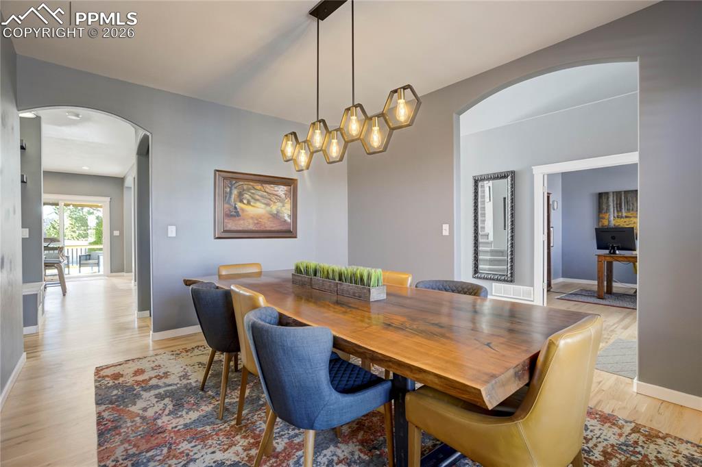 Image 9 of 50: Access to the dining room from the entry or great room.