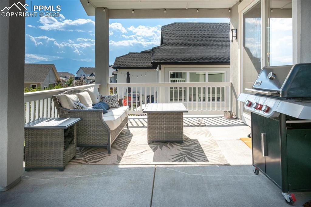 Image 33 of 40: Covered patio off of the dining room